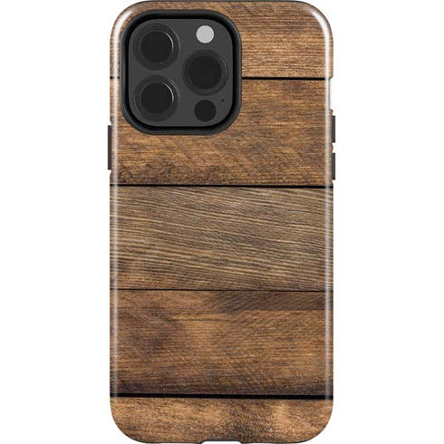 Early American Wood Planks iPhone 15 Pro Impact Case