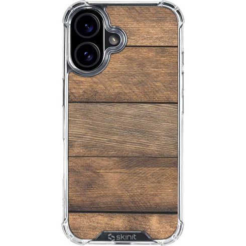 Early American Wood Planks iPhone 16 Clear Case