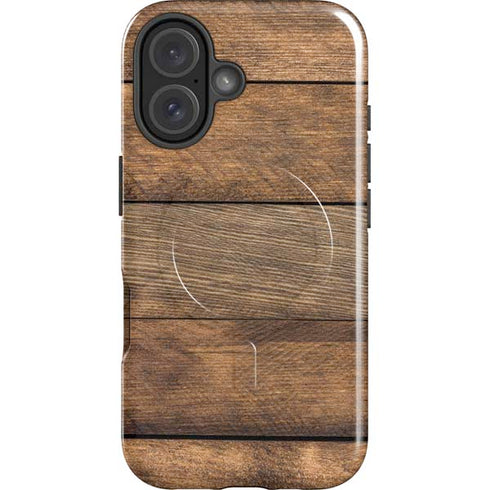 Early American Wood Planks iPhone 16 Magsafe Impact Case