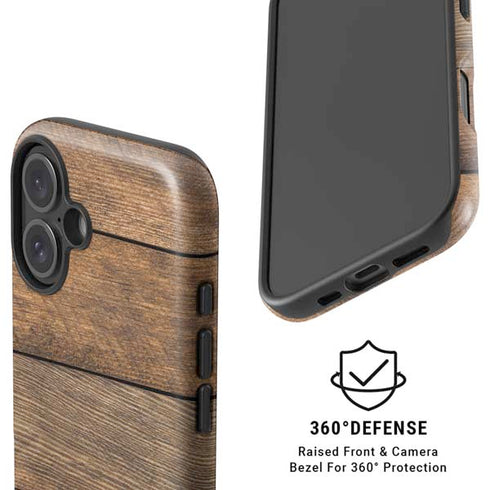 Early American Wood Planks iPhone 16 Magsafe Impact Case
