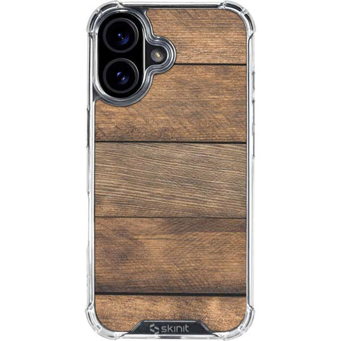 Early American Wood Planks iPhone 16 Plus Clear Case