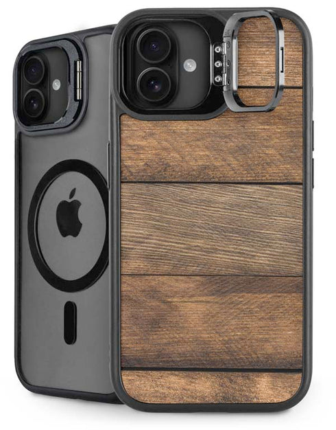 Early American Wood Planks iPhone 16 Plus Kickstand Case