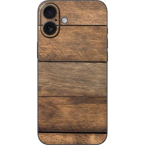 Early American Wood Planks iPhone 16 Plus Skin