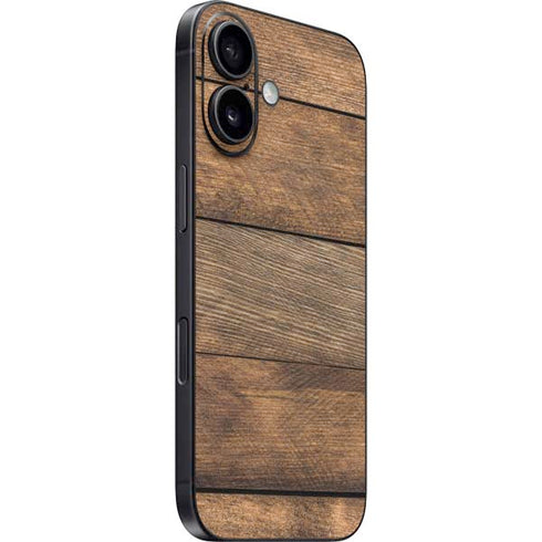 Early American Wood Planks iPhone 16 Plus Skin