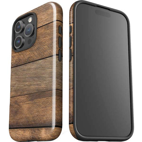 Early American Wood Planks iPhone 16 Pro Impact Case