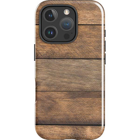 Early American Wood Planks iPhone 16 Pro Max Impact Case