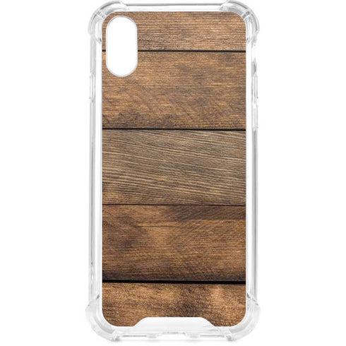 Early American Wood Planks iPhone XS Clear Case