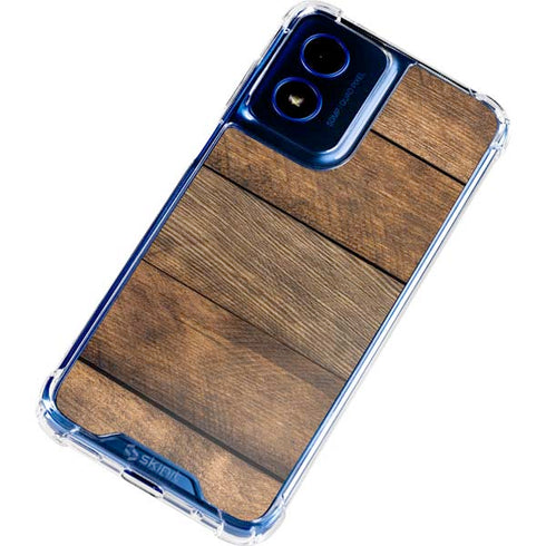 Early American Wood Planks Moto G 5G (2024) Clear Case