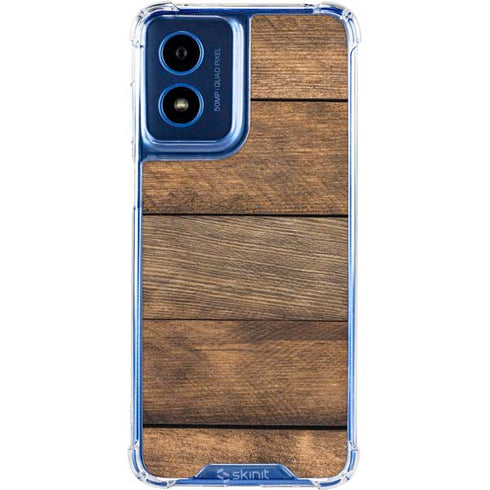 Early American Wood Planks Moto G Play 4G (2024) Clear Case