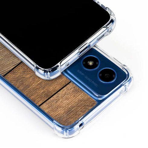 Early American Wood Planks Moto G Play 4G (2024) Clear Case