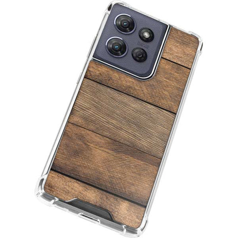 Early American Wood Planks Moto G Power 5G (2025) Clear Case