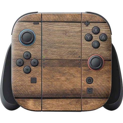 Early American Wood Planks Nintendo Switch 2 (2025) Joy-Con Controller Skin