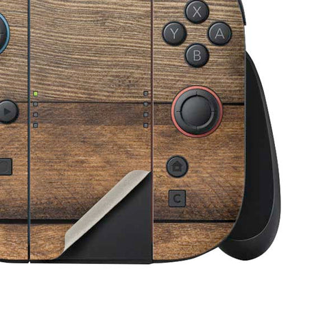 Early American Wood Planks Nintendo Switch 2 (2025) Joy-Con Controller Skin