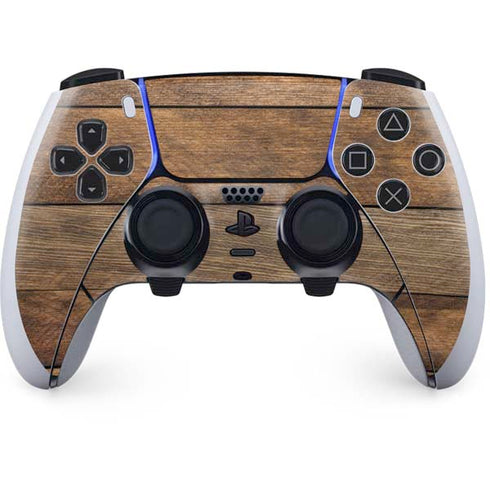 Early American Wood Planks PS5 DualSense Edge Pro Controller Skin