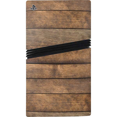 Early American Wood Planks PS5 Pro Console Skin