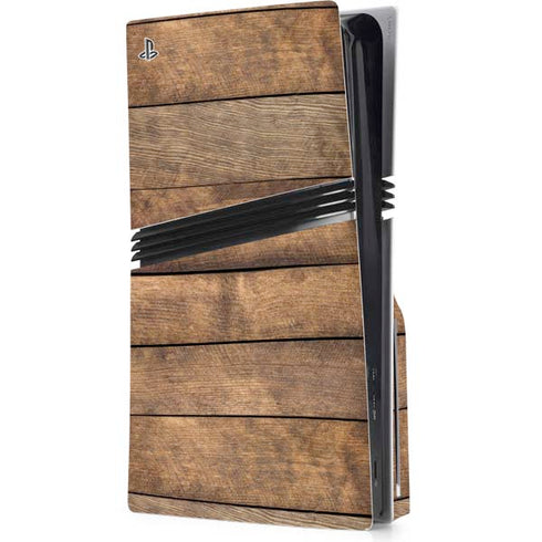 Early American Wood Planks PS5 Pro Disk Console Skin