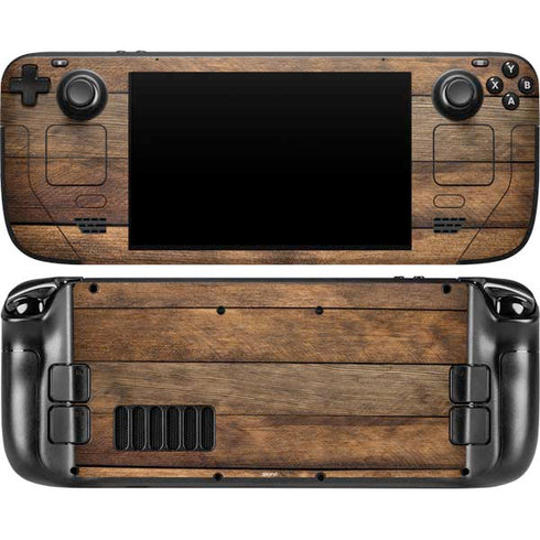 Early American Wood Planks Steam Deck Handheld Gaming Computer OLED Skin