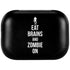 Eat Brains and Zombie On Black Amazon Echo Buds Skin