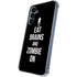 Eat Brains and Zombie On Black Galaxy A35 5G Clear Case