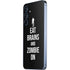 Eat Brains and Zombie On Black Galaxy A35 5G Skin