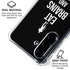 Eat Brains and Zombie On Black Galaxy A36 5G Clear Case