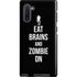 Eat Brains and Zombie On Black Galaxy Cases