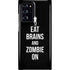 Eat Brains and Zombie On Black Galaxy Cases