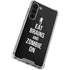 Eat Brains and Zombie On Black Galaxy S24 FE Clear Case