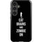 Eat Brains and Zombie On Black Galaxy S25 Impact Case