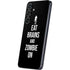 Eat Brains and Zombie On Black Galaxy S24 Plus Skin