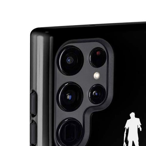 Eat Brains and Zombie On Black Galaxy S25 Ultra Impact Case