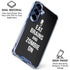 Eat Brains and Zombie On Black Galaxy S25 Clear Case