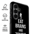 Eat Brains and Zombie On Black Galaxy S26 Impact Case