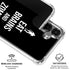 Eat Brains and Zombie On Black Galaxy S26 Plus Clear Case