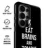 Eat Brains and Zombie On Black Galaxy S26 Ultra Impact Case