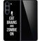 Eat Brains and Zombie On Black Galaxy Z Fold5 5G Skin