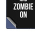 Eat Brains and Zombie On Black Galaxy Z Fold6 Skin