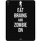 Eat Brains and Zombie On Black Apple iPad Air Skin