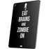 Eat Brains and Zombie On Black Apple iPad Air Skin