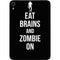Eat Brains and Zombie On Black Apple iPad Mini Skin