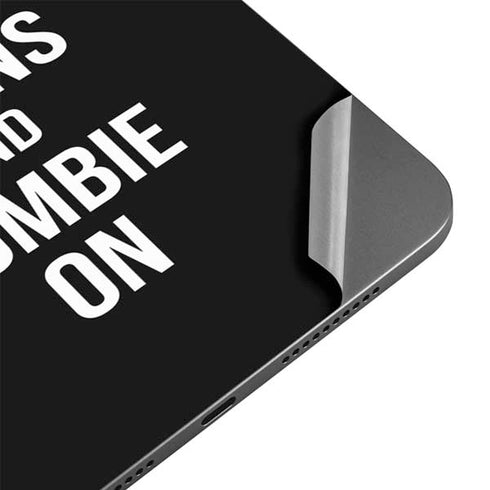 Eat Brains and Zombie On Black Apple iPad Mini Skin