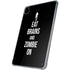Eat Brains and Zombie On Black iPad Pro 11in (2024) Clear Case