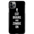Eat Brains and Zombie On Black iPhone Cases