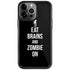Eat Brains and Zombie On Black iPhone Cases