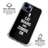 Eat Brains and Zombie On Black iPhone 15 Clear Case