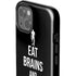 Eat Brains and Zombie On Black iPhone 15 Impact Case