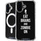 Eat Brains and Zombie On Black iPhone 16 MagSafe Case