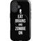 Eat Brains and Zombie On Black iPhone 16 Plus Magsafe Impact Case