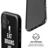 Eat Brains and Zombie On Black iPhone 16 Plus Magsafe Impact Case