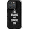 Eat Brains and Zombie On Black iPhone 16 Pro Max Impact Case